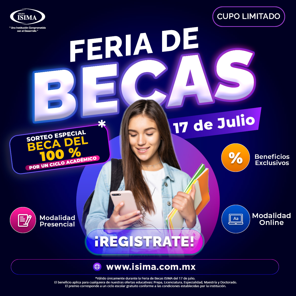 Feria de Becas ISIMA · 17 de Julio