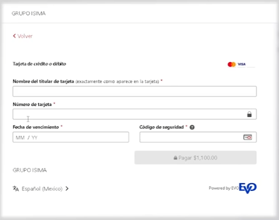 Captura del paso 10: Captura tu tarjeta y paga